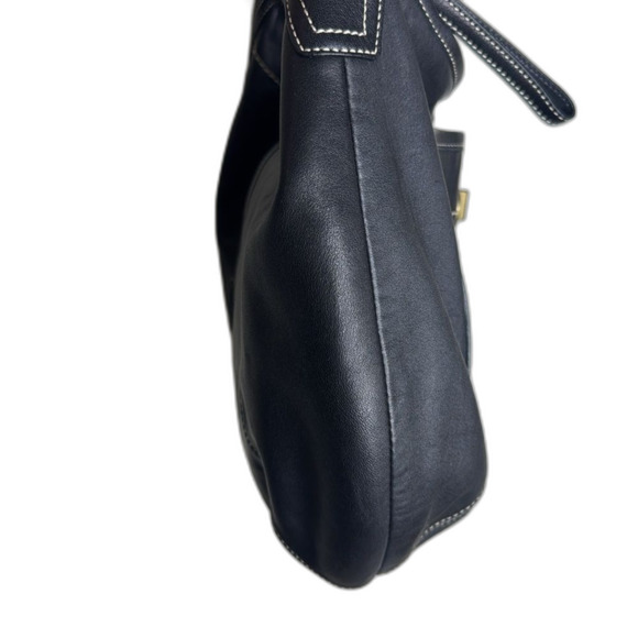 Vtg Coach Ergo Black Leather Hobo Shoulder Bag with turnlock style 10741 - Picture 6 of 13